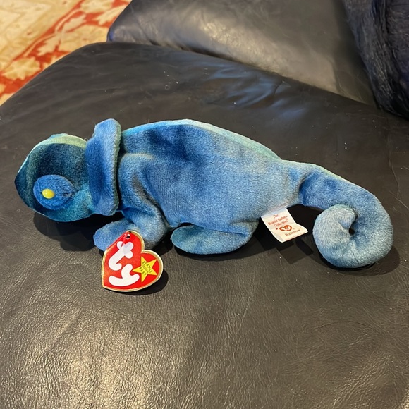 Bundle of three Ty Beanie Babies (Spinner, Rainbow, Lucky) - Picture 3 of 5